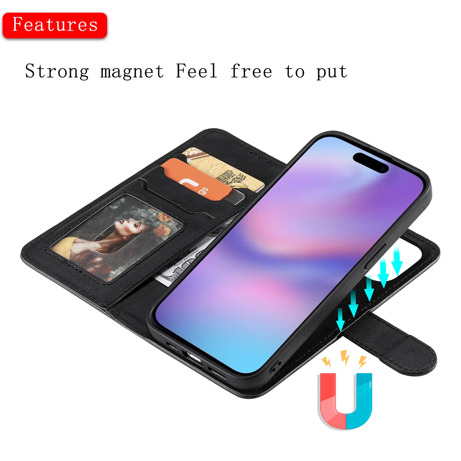 Funda magnética iPhone 17 negro