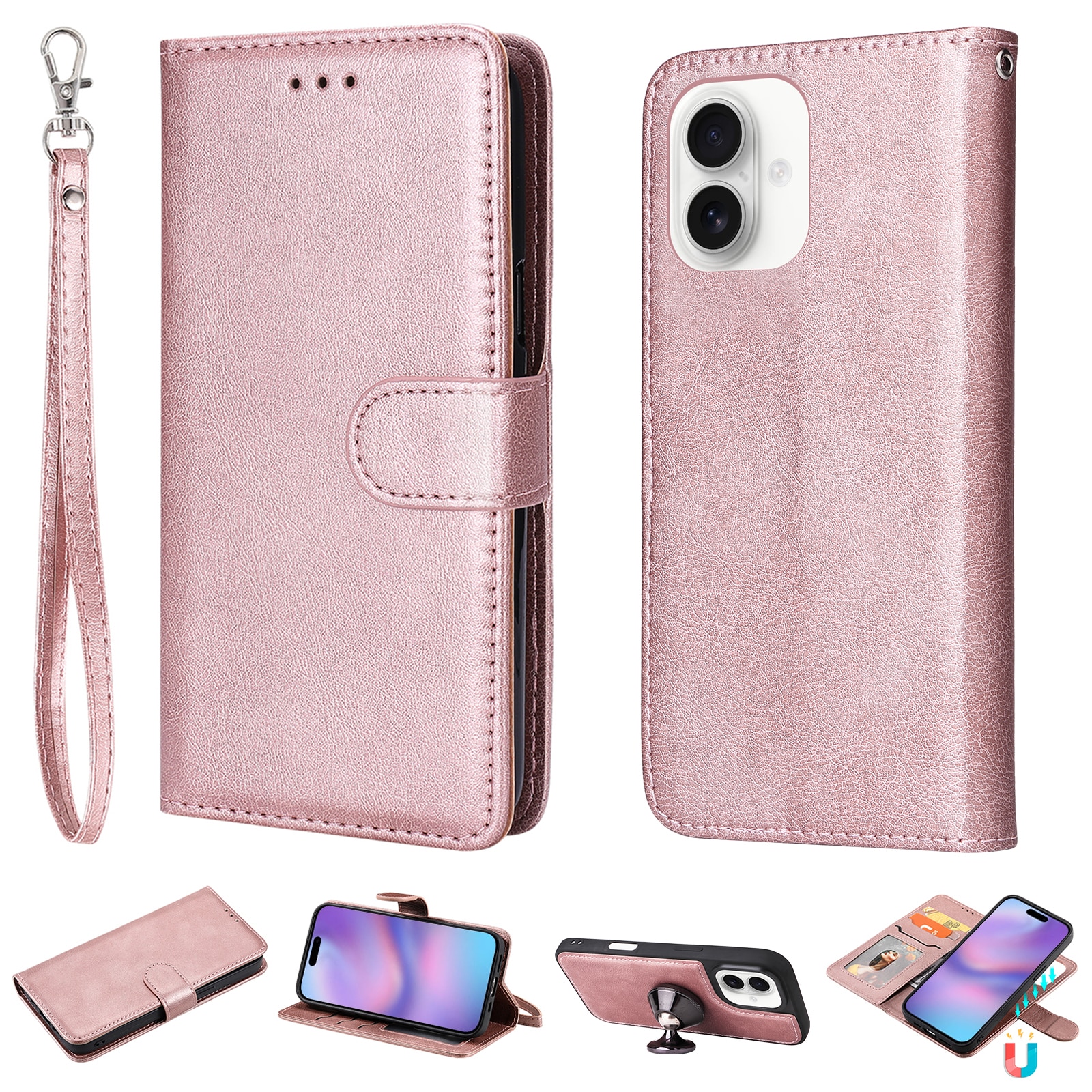 Funda magnética iPhone 17 Rosa