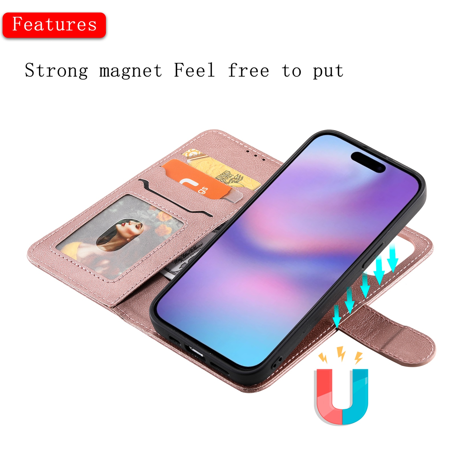 Funda magnética iPhone 17 Rosa