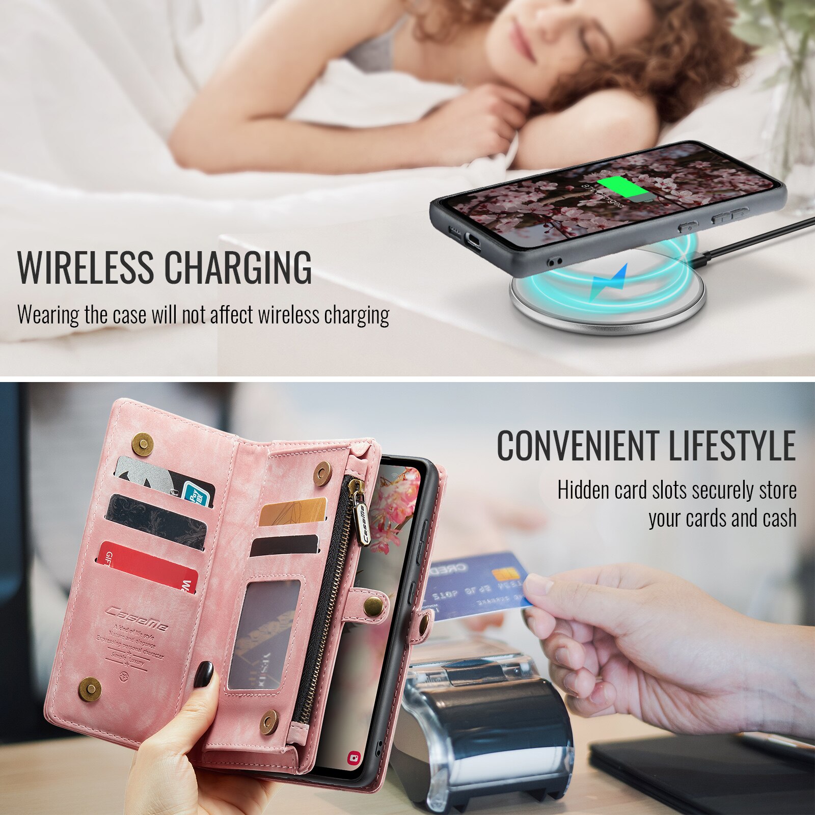 Cartera Multi-Slot Samsung Galaxy S25 FE Rosa