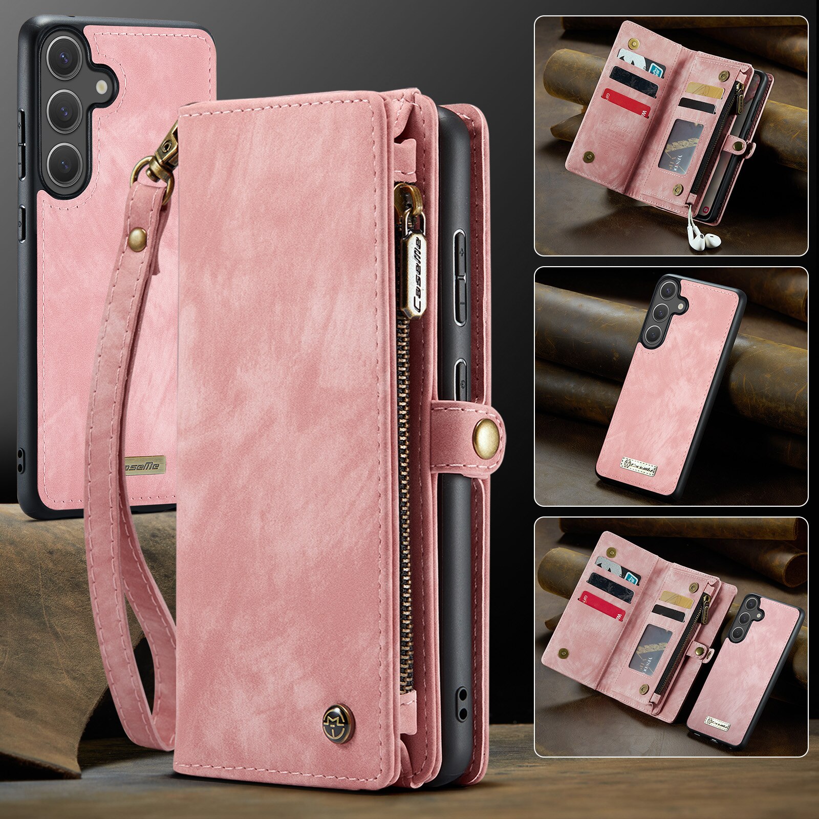 Cartera Multi-Slot Samsung Galaxy S25 FE Rosa