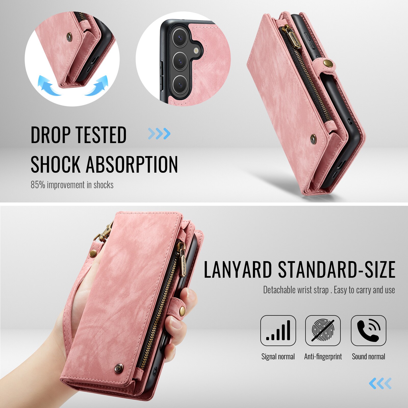 Cartera Multi-Slot Samsung Galaxy S25 FE Rosa