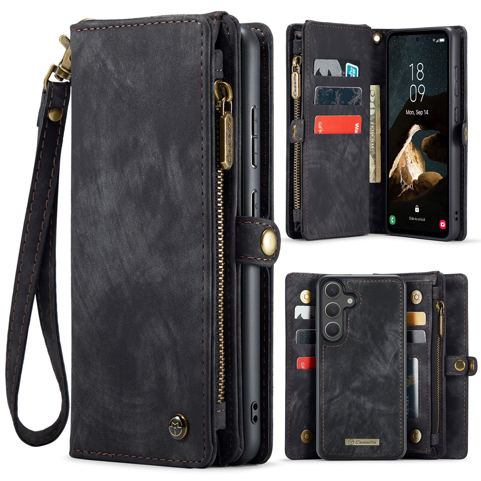 Cartera Multi-Slot Samsung Galaxy S25 FE Gris
