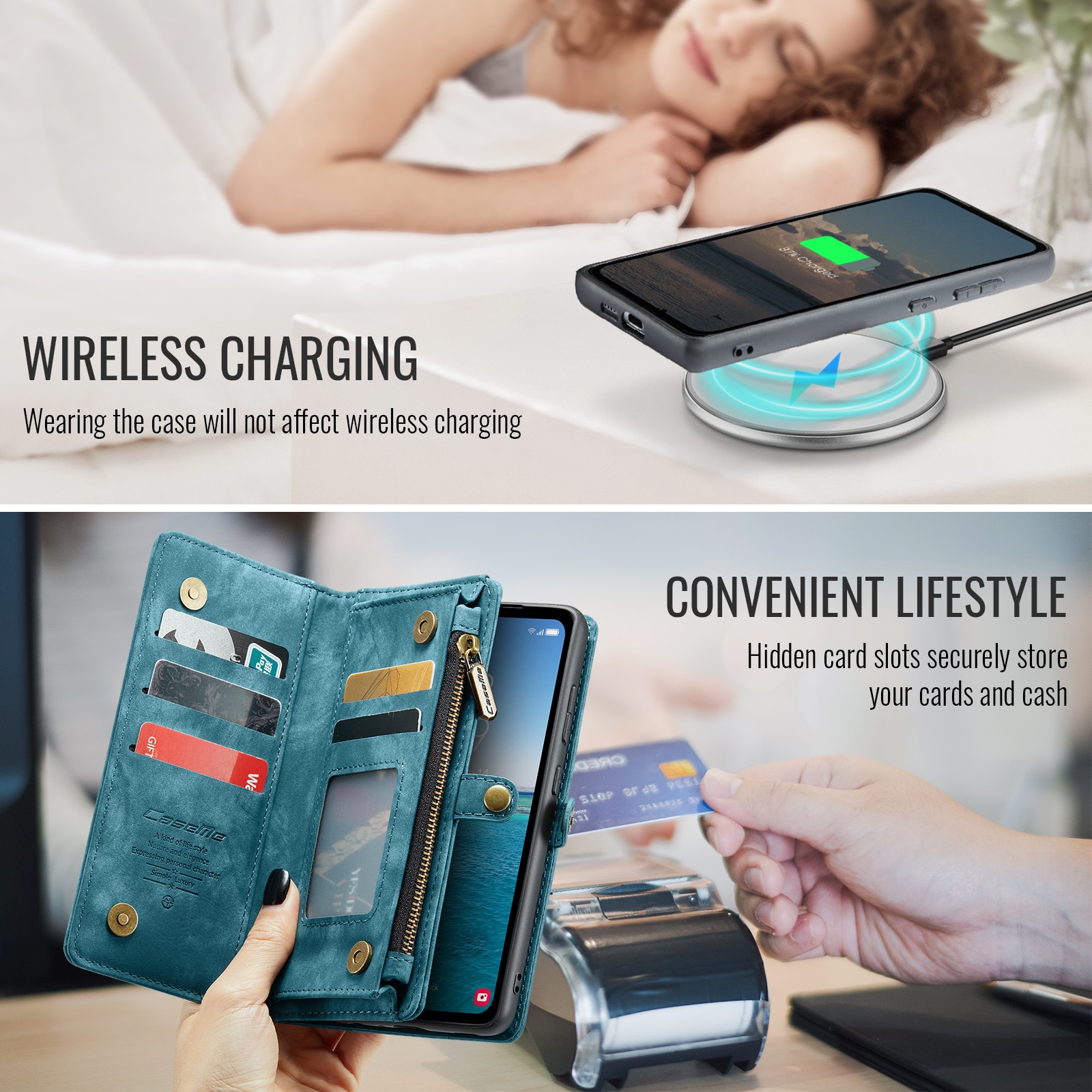 Cartera Multi-Slot Samsung Galaxy S25 FE Azul