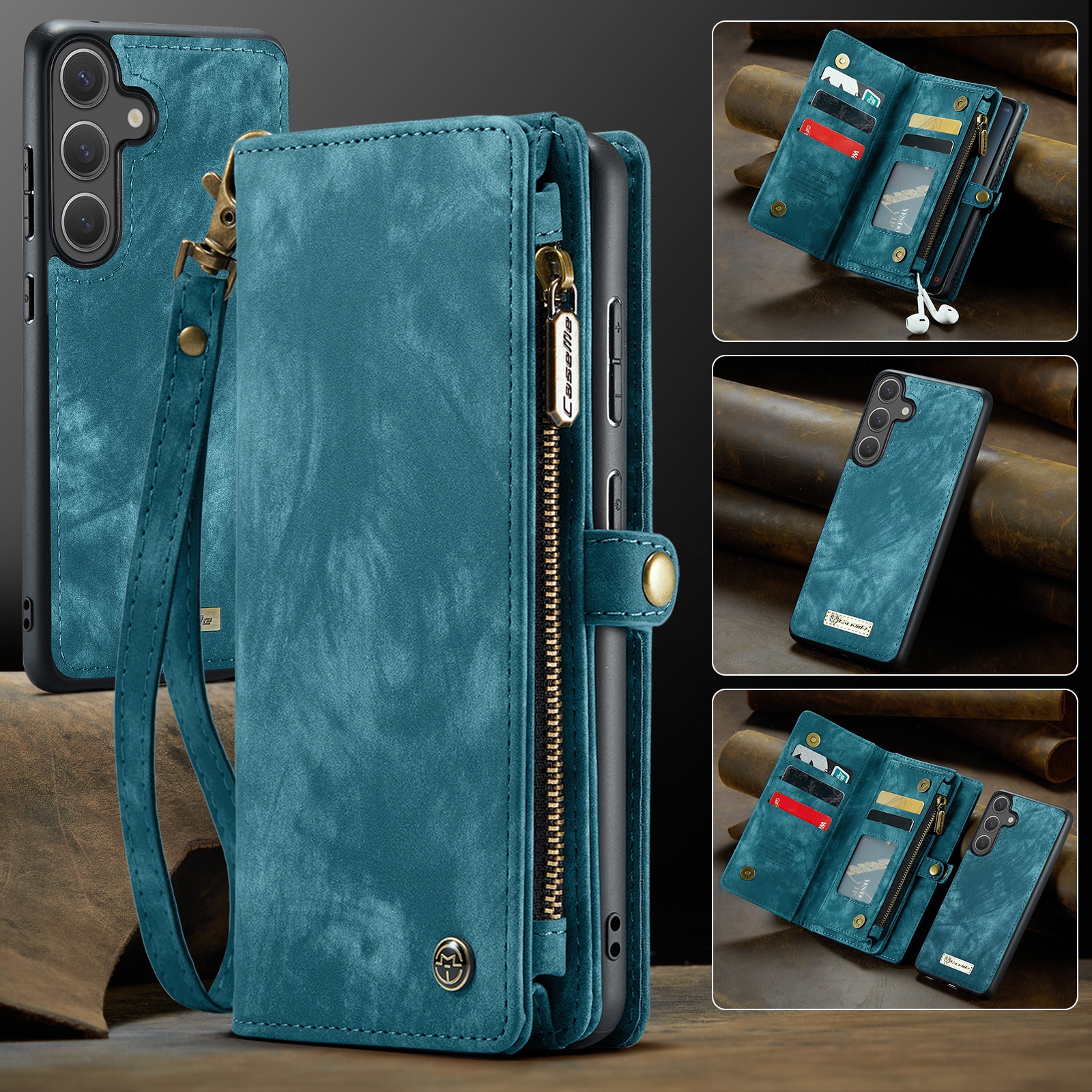 Cartera Multi-Slot Samsung Galaxy S25 FE Azul
