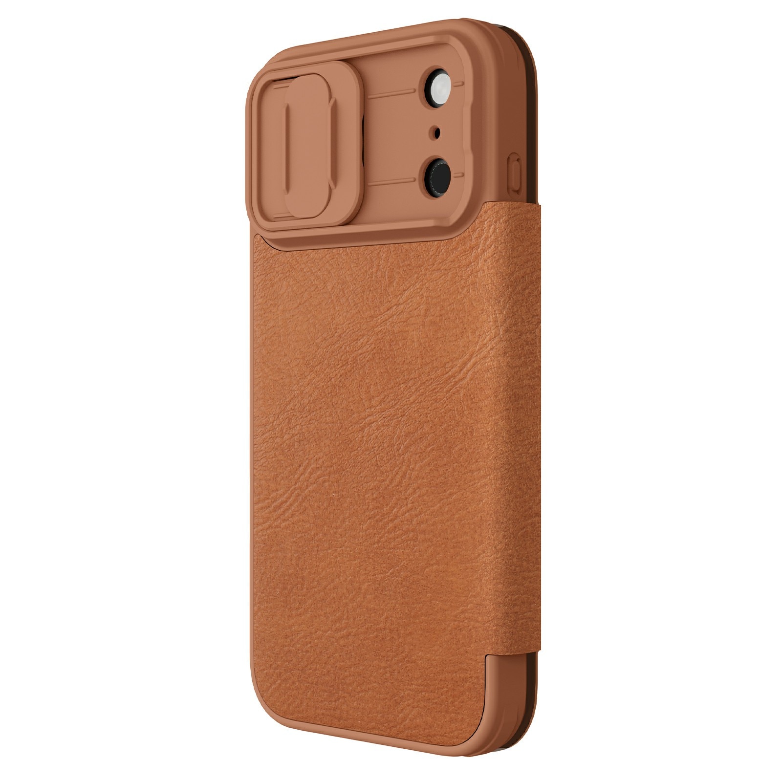 Funda Qin Pro CamShield iPhone 17 Pro Max Marrón