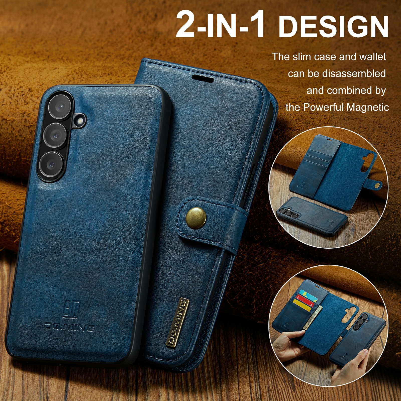 Cartera Magnet Wallet Samsung Galaxy S25 FE Blue