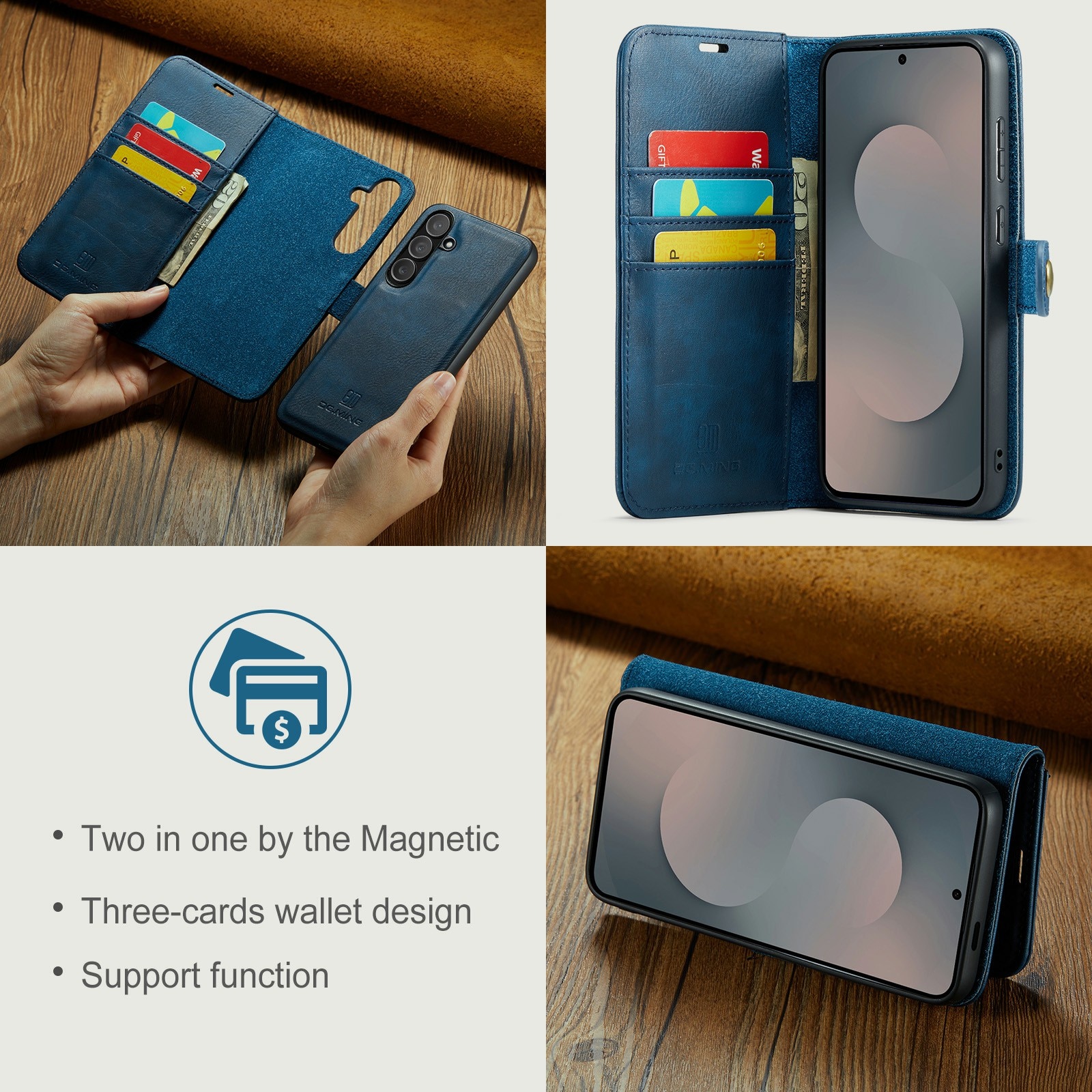 Cartera Magnet Wallet Samsung Galaxy S25 FE Blue