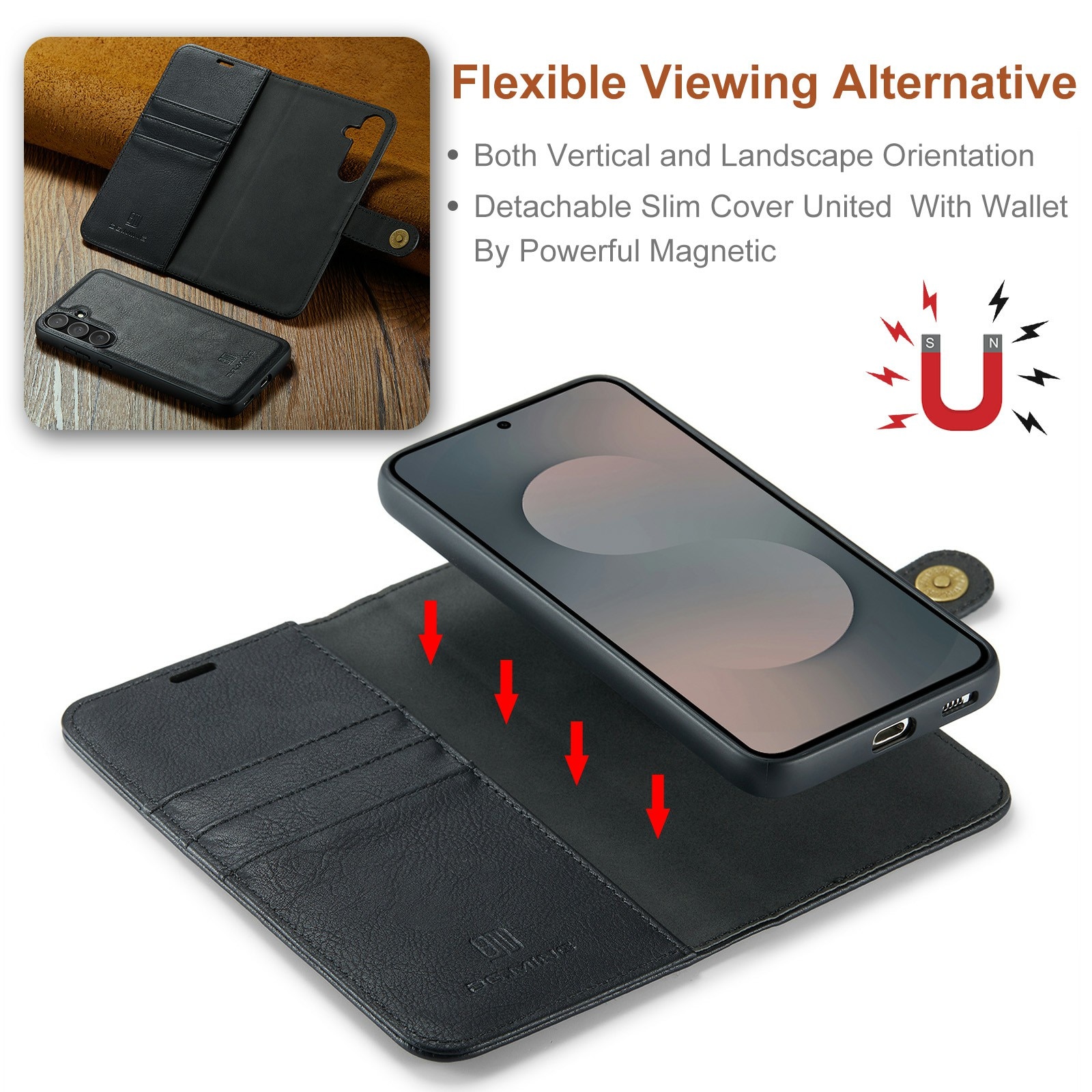 Cartera Magnet Wallet Samsung Galaxy S25 FE Black