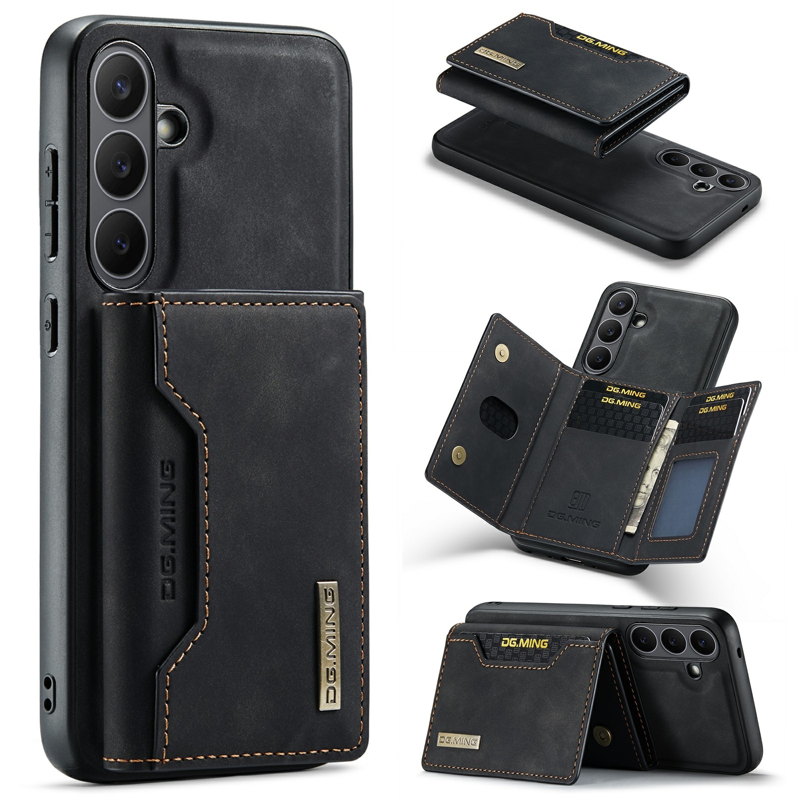 Funda Magnetic Card Slot Samsung Galaxy S25 FE Negro
