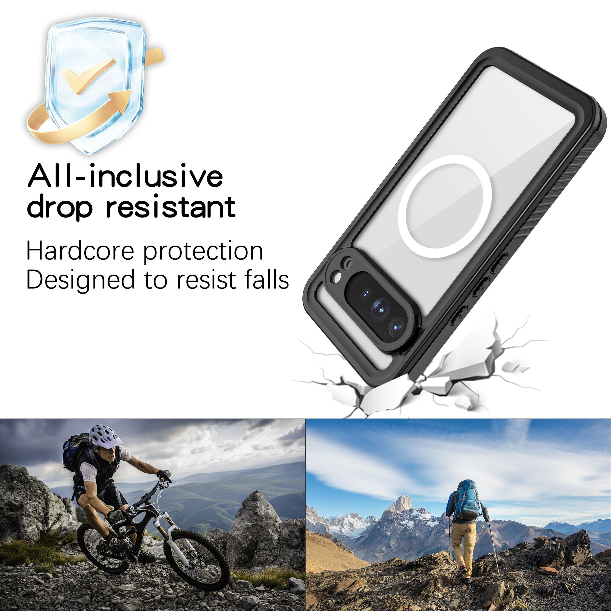 Funda Híbrida Impermeable Google Pixel 10 Pro XL transparente