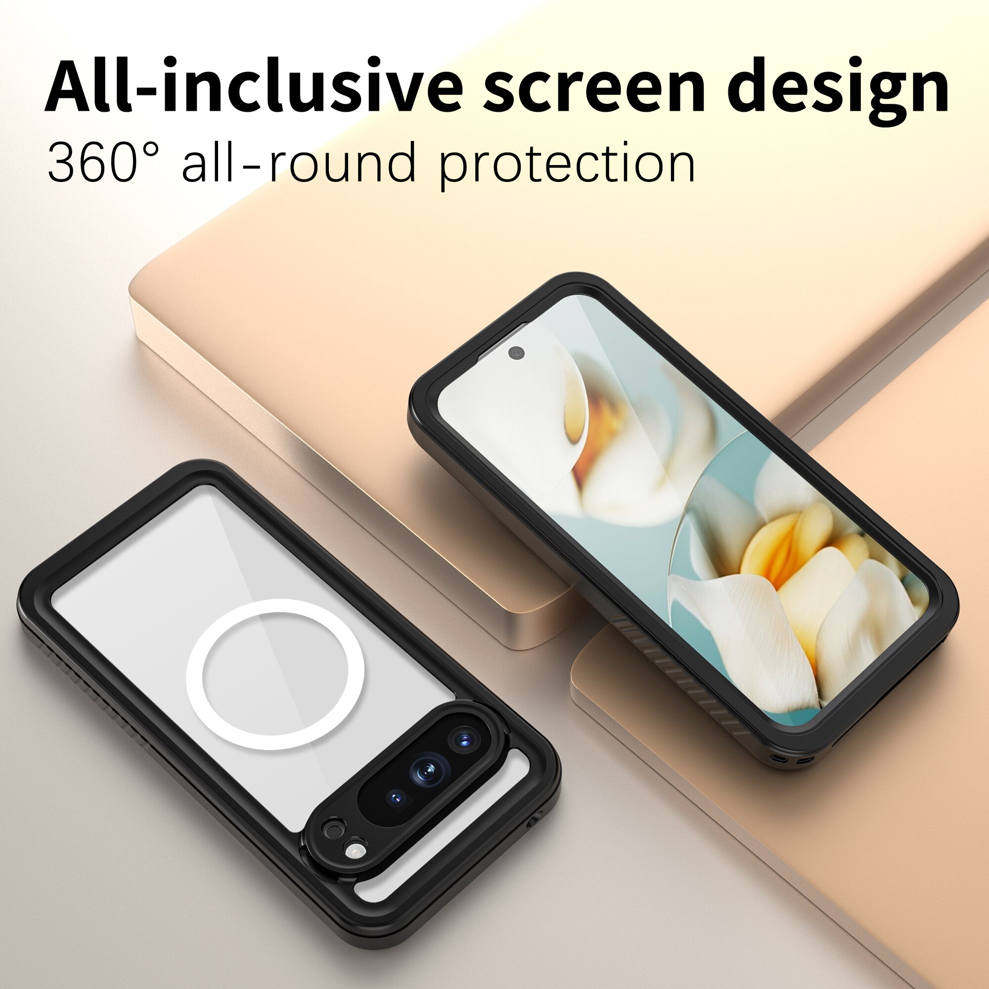 Funda Híbrida Impermeable Google Pixel 10 Pro XL transparente