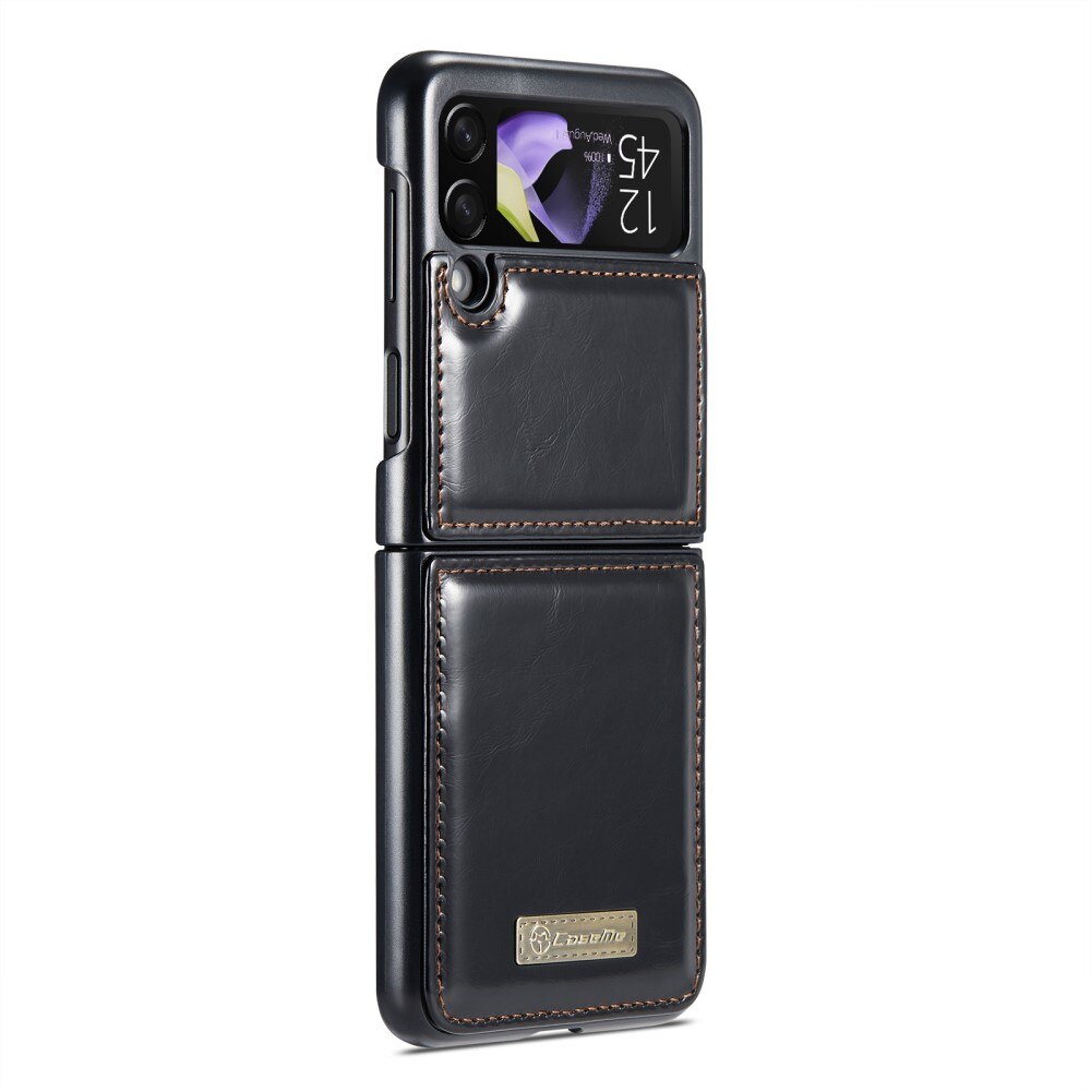 Funda de cuero Samsung Galaxy Z Flip 4 Negro