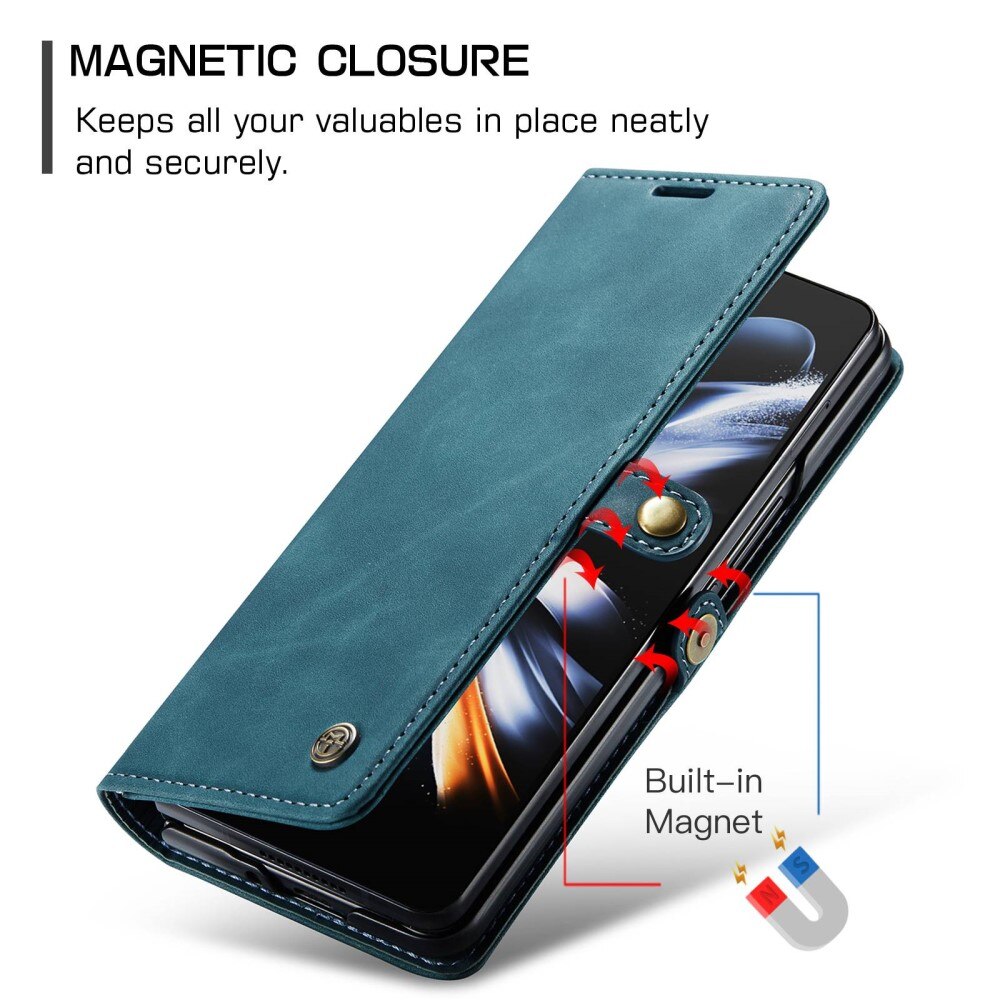 Funda delgada con solapa Samsung Galaxy Z Fold 4 azul