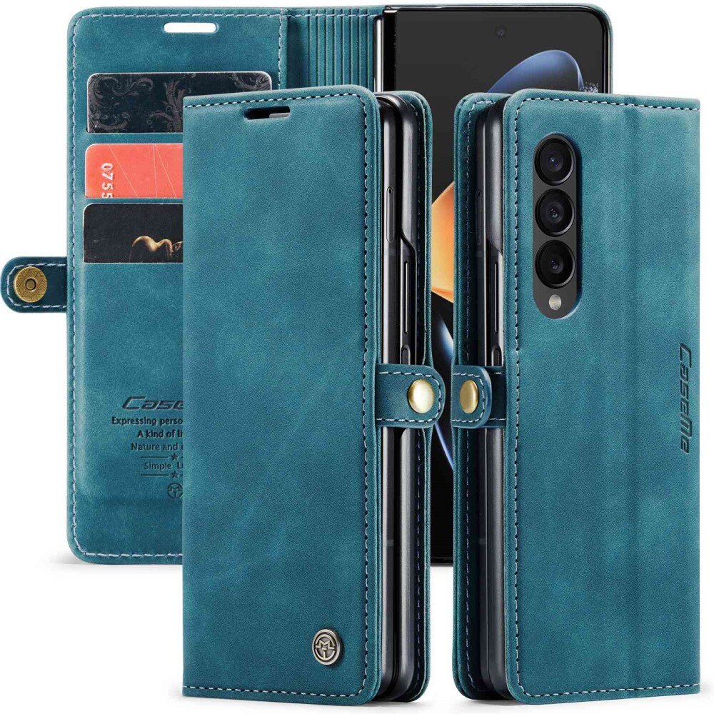 Funda delgada con solapa Samsung Galaxy Z Fold 4 azul