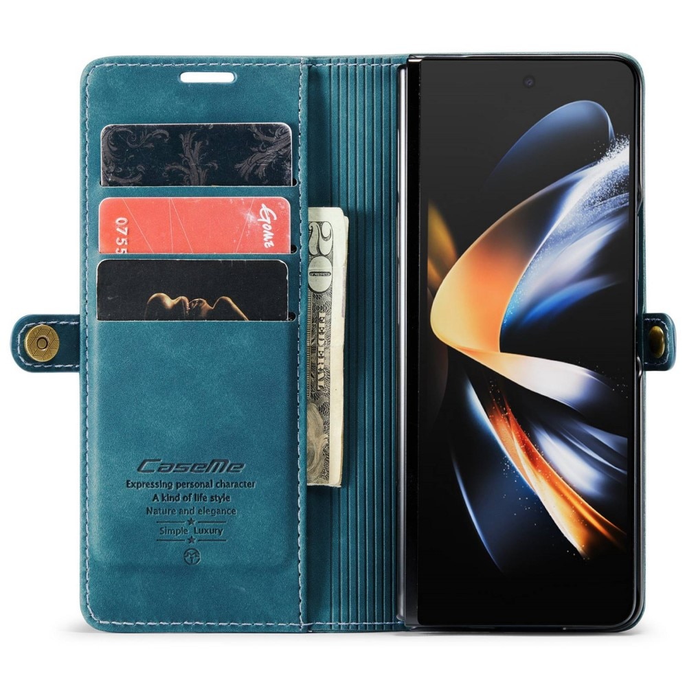 Funda delgada con solapa Samsung Galaxy Z Fold 4 azul