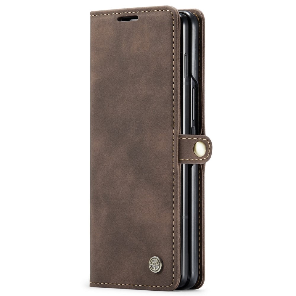 Funda delgada con solapa Samsung Galaxy Z Fold 4 marrón