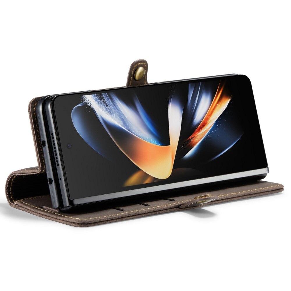 Funda delgada con solapa Samsung Galaxy Z Fold 4 marrón