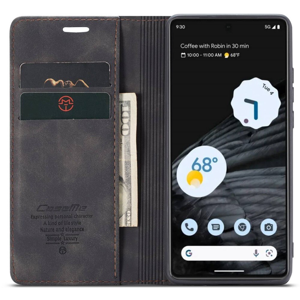 Funda delgada con solapa Google Pixel 7 Negro