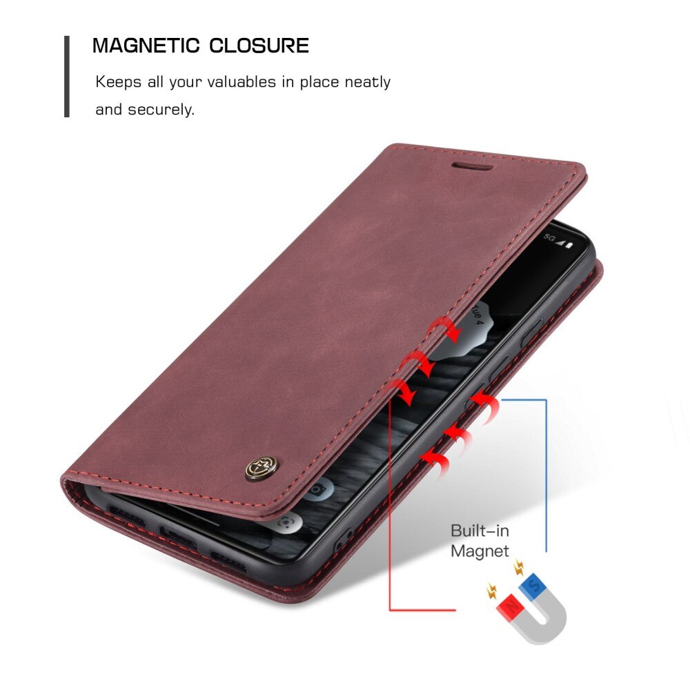 Funda delgada con solapa Google Pixel 7 Rojo