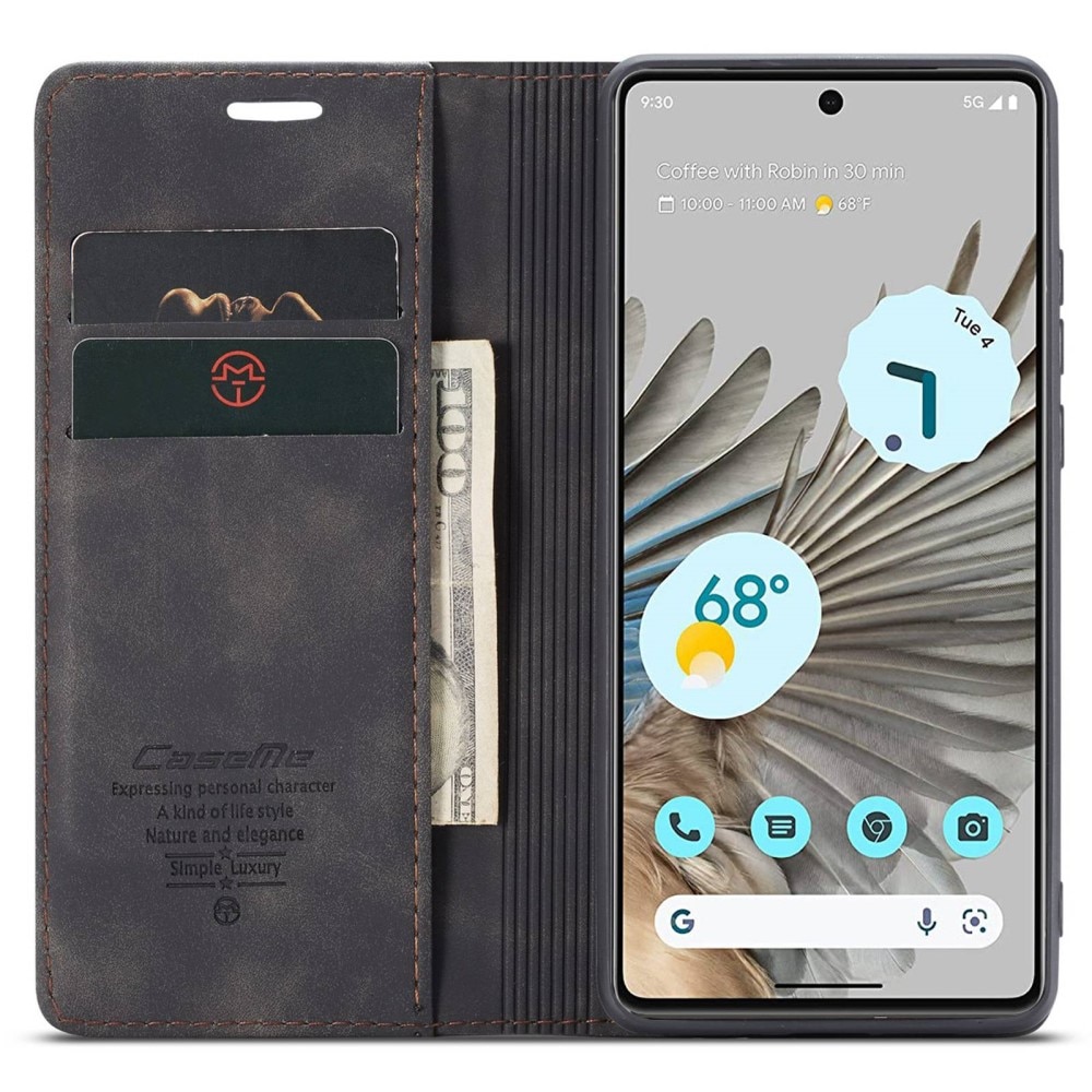 Funda delgada con solapa Google Pixel 7 Pro Negro