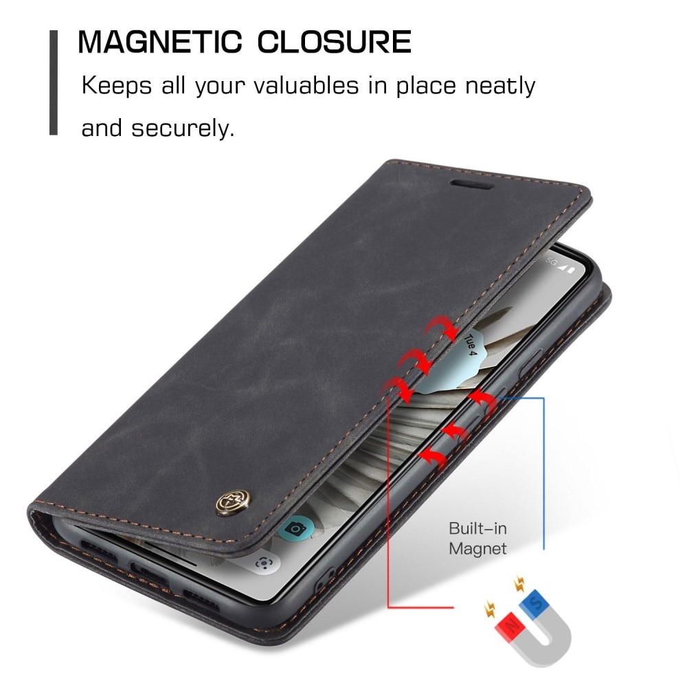 Funda delgada con solapa Google Pixel 7 Pro Negro