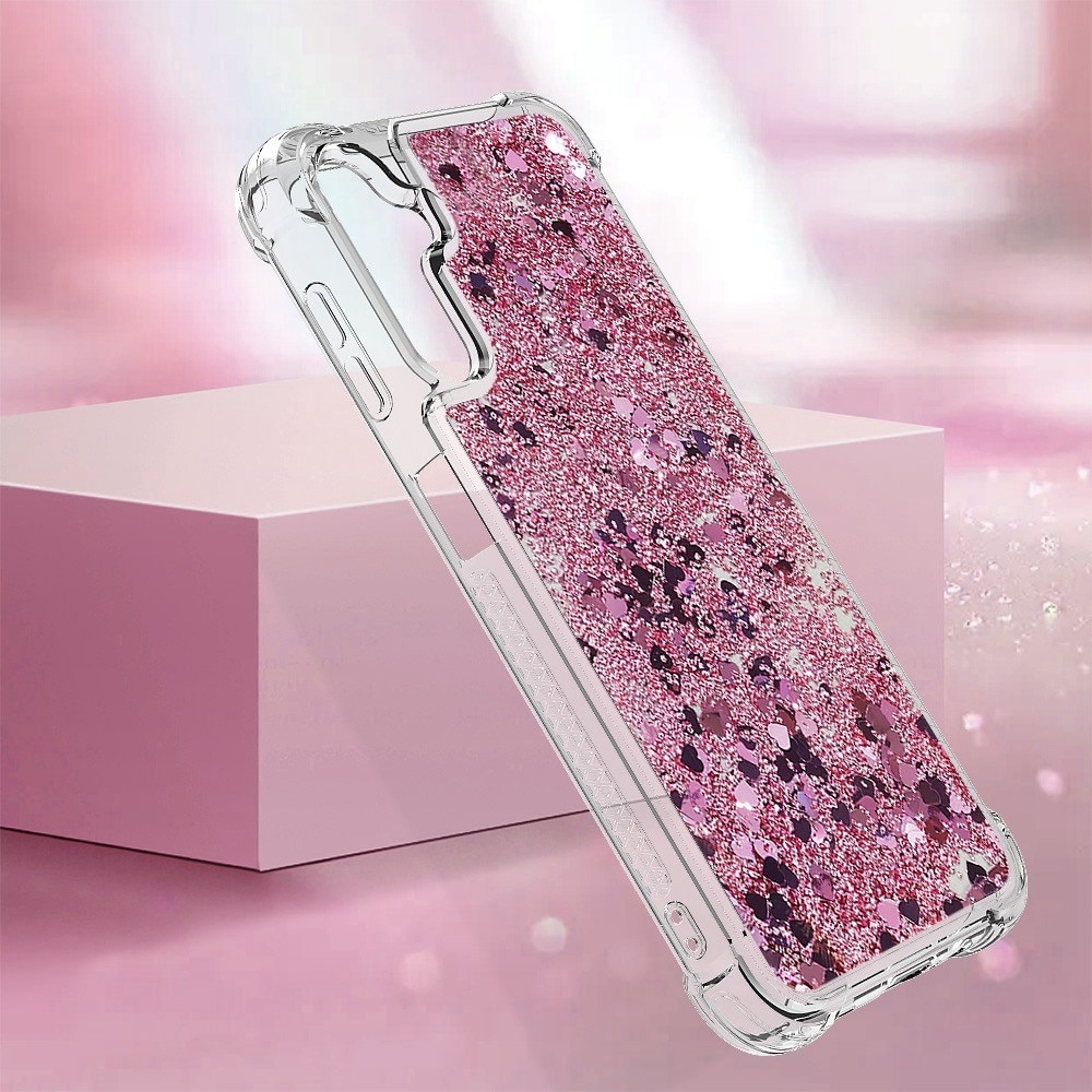 Funda Glitter Powder TPU Samsung Galaxy A14 rosado