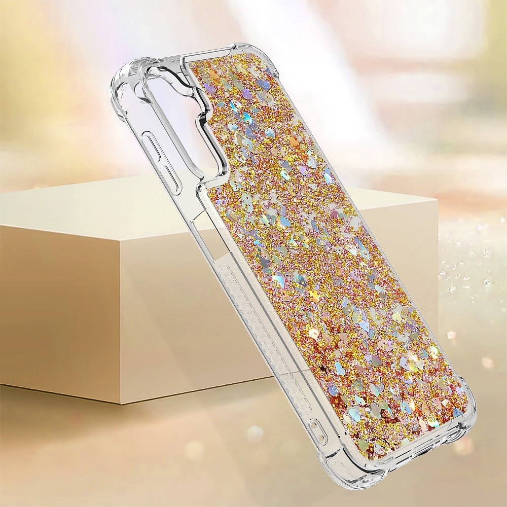 Funda Glitter Powder TPU Samsung Galaxy A14 oro