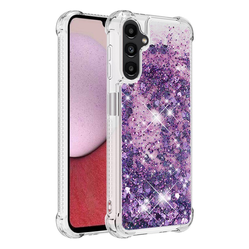 Funda Glitter Powder TPU Samsung Galaxy A14 violeta