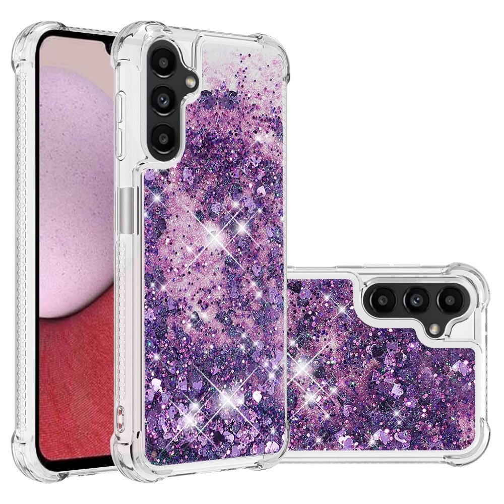 Funda Glitter Powder TPU Samsung Galaxy A14 violeta