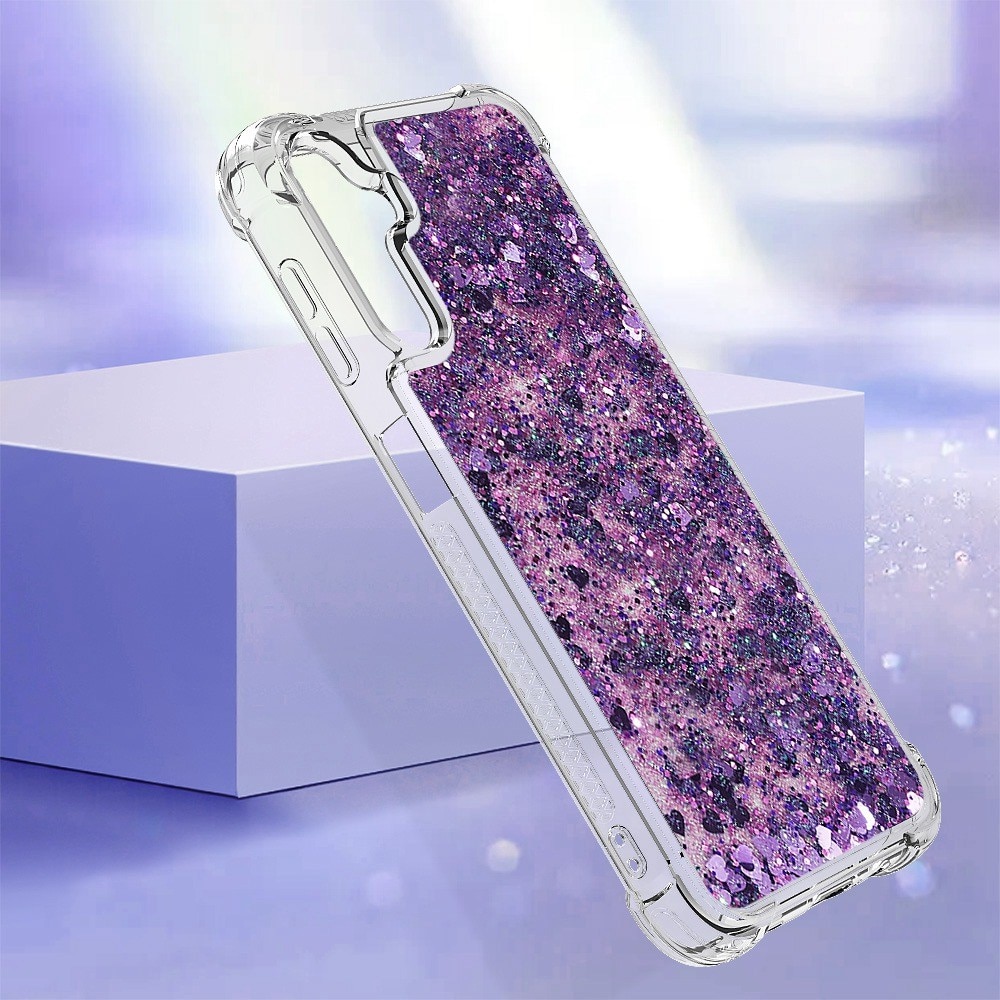 Funda Glitter Powder TPU Samsung Galaxy A14 violeta