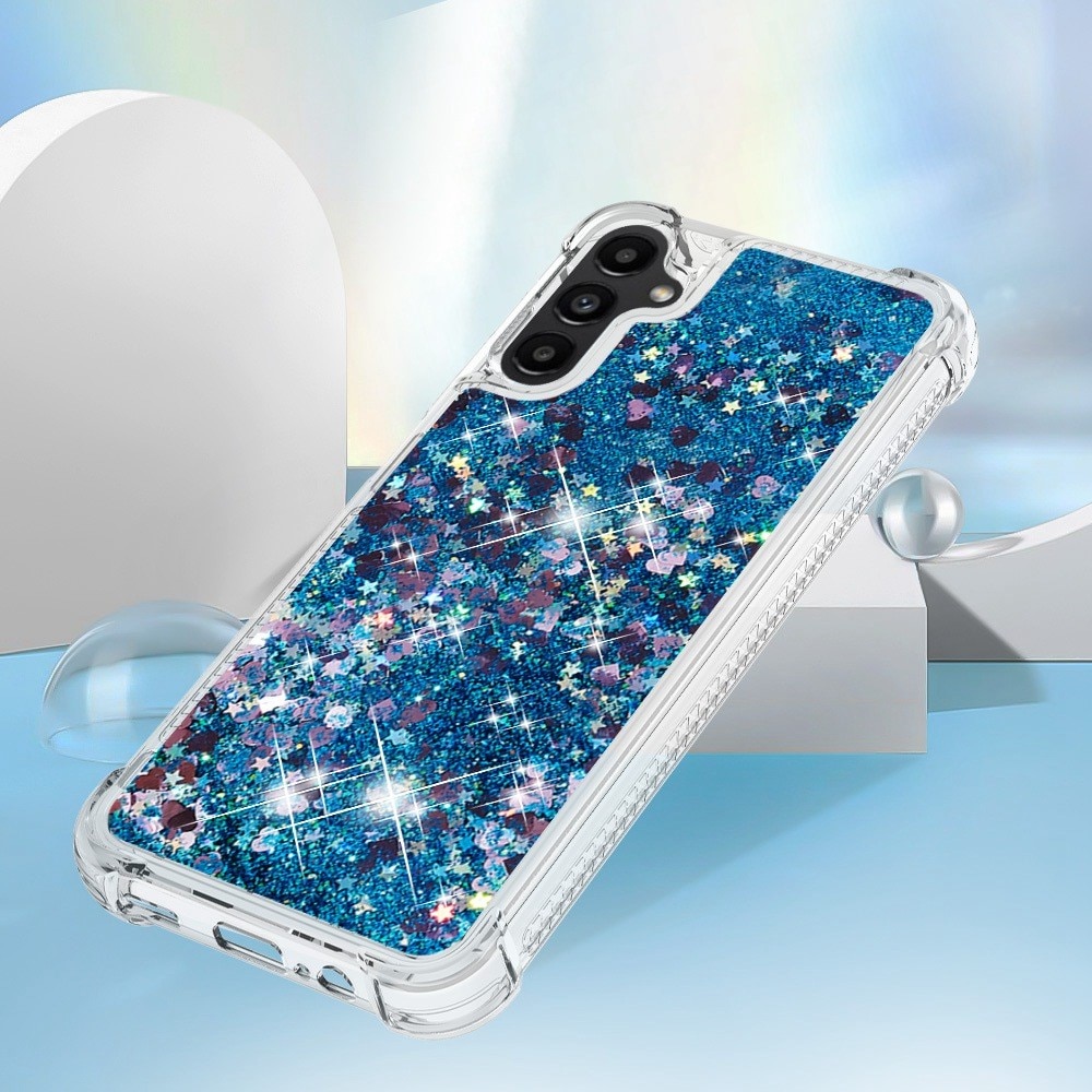 Funda Glitter Powder TPU Samsung Galaxy A14 azul