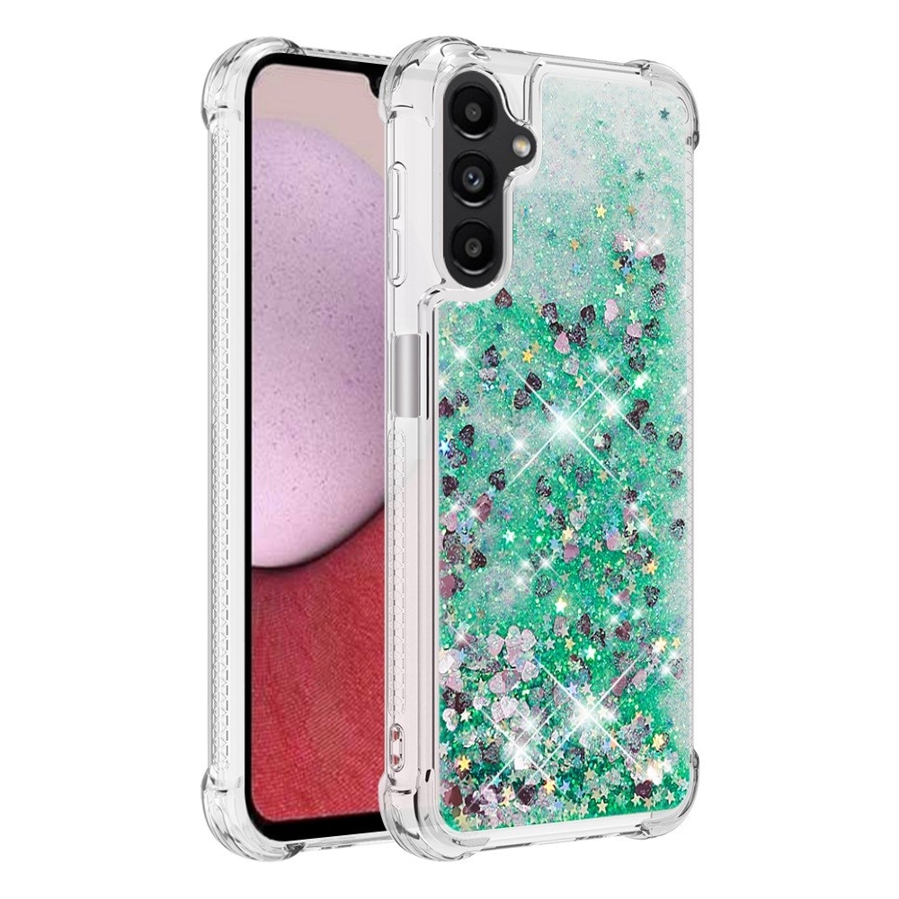 Funda Glitter Powder TPU Samsung Galaxy A14 verde