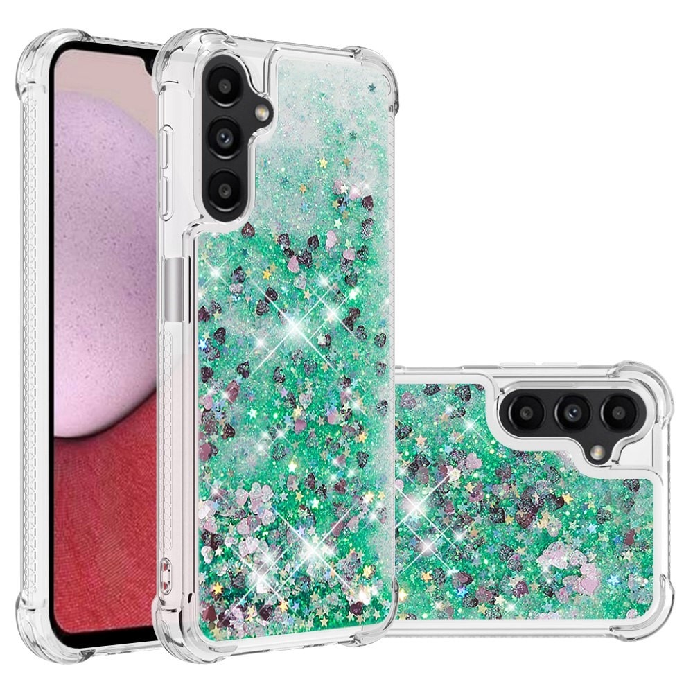 Funda Glitter Powder TPU Samsung Galaxy A14 verde