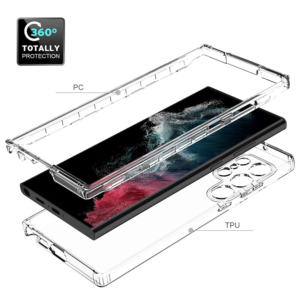 Funda con cobertura total Samsung Galaxy S23 Ultra transparente