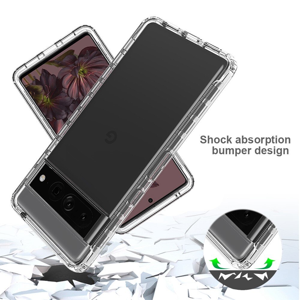 Funda con cobertura total Google Pixel 7 Pro transparente