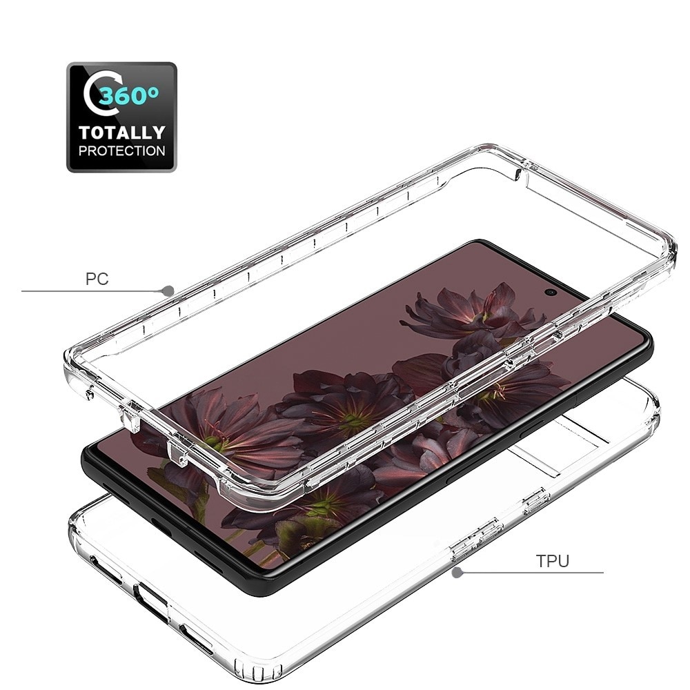 Funda con cobertura total Google Pixel 7 Pro Transparente
