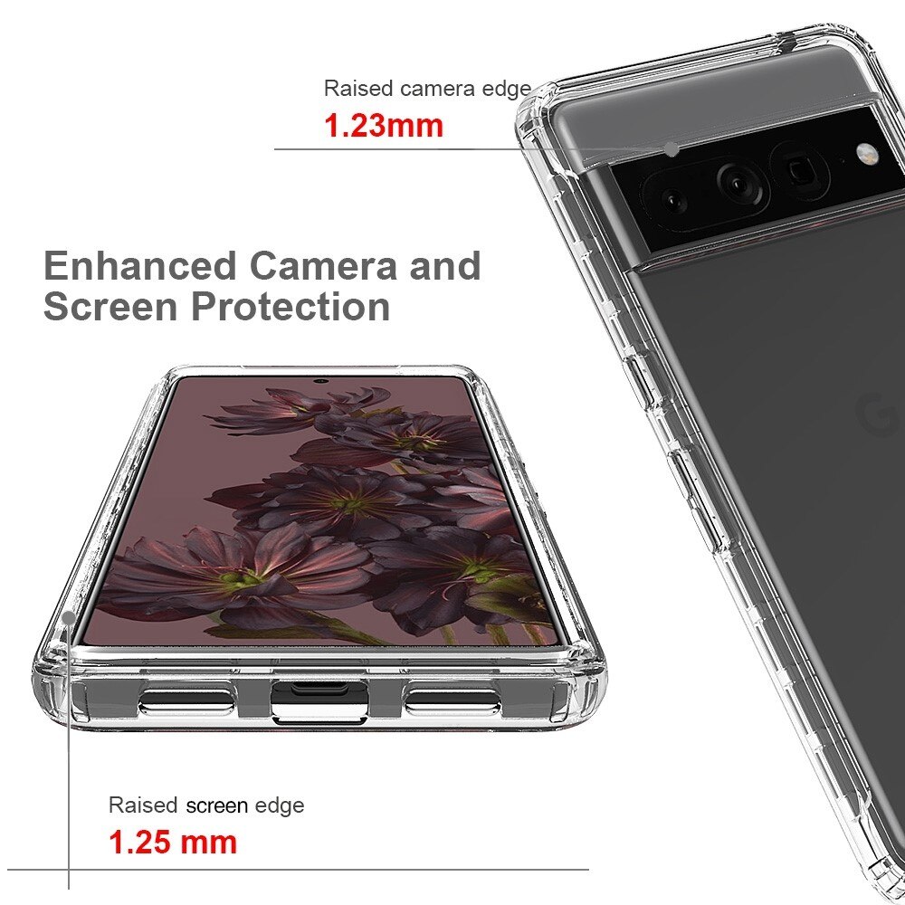 Funda con cobertura total Google Pixel 7 Pro Transparente