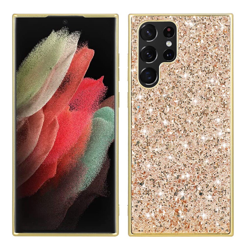 Funda Brillantina Samsung Galaxy S23 Ultra oro