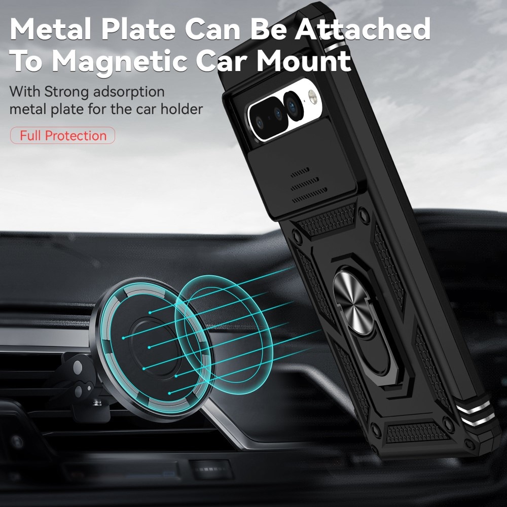 Funda híbrida Ring y Protector Cámara Google Pixel 7 Pro Negro