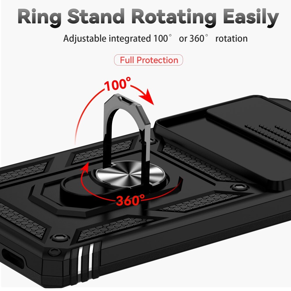 Funda híbrida Ring y Protector Cámara Google Pixel 7 Pro Negro
