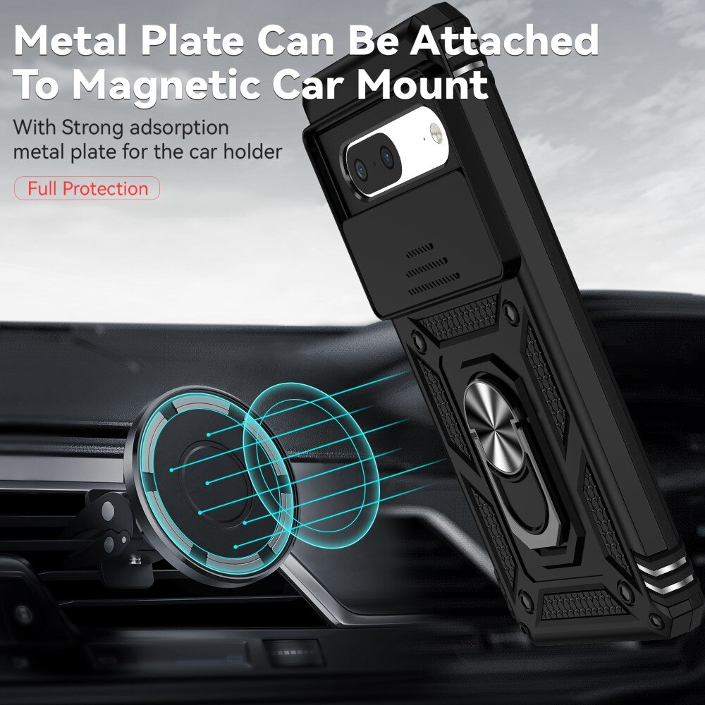 Funda híbrida Ring y Protector Cámara Google Pixel 7 Negro