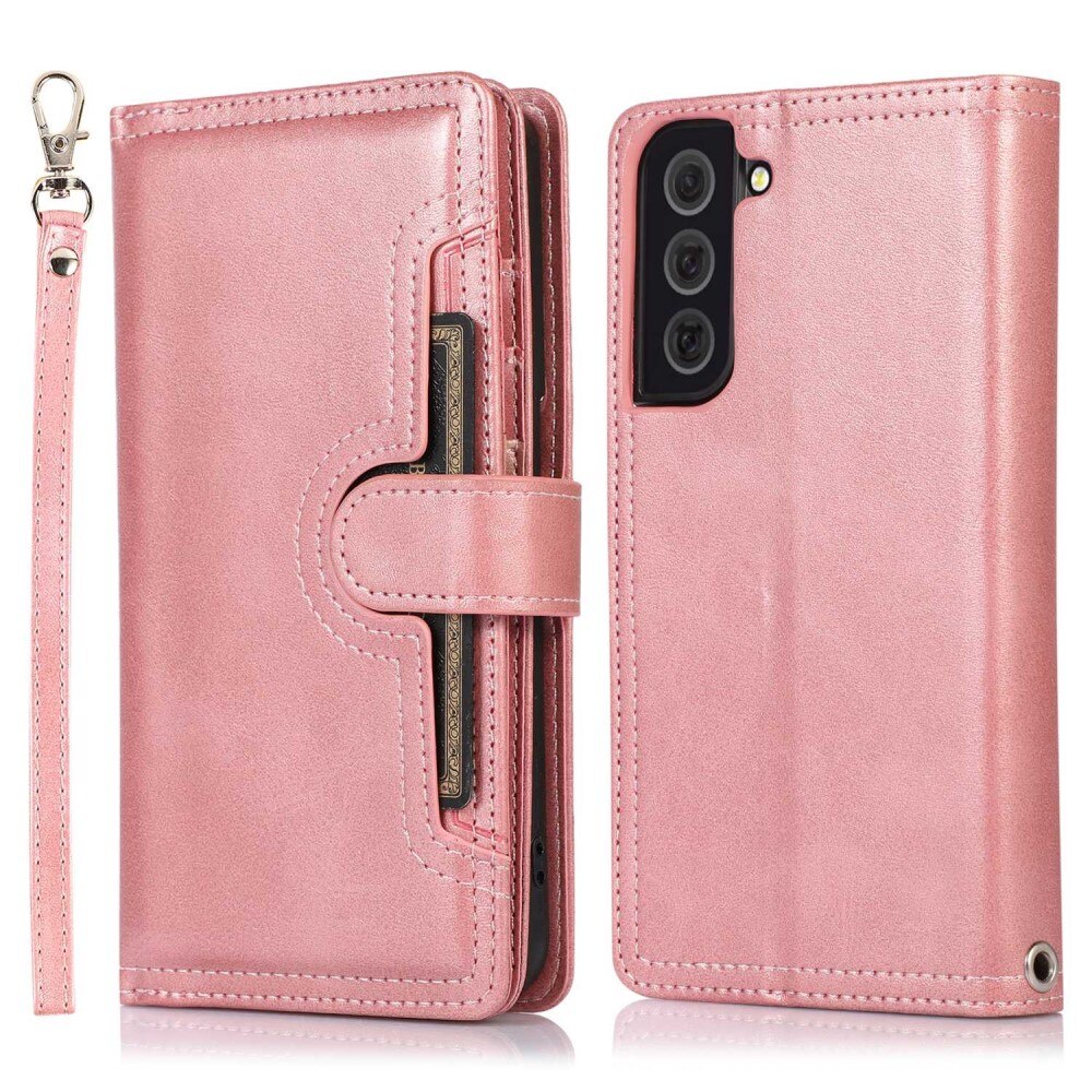 Multi-Slot tipo cartera de cuero Samsung Galaxy S23 pink gold