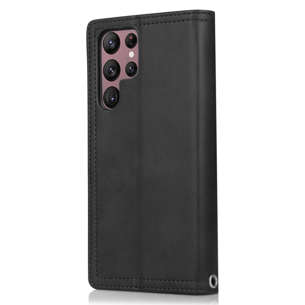 Multi-Slot tipo cartera de cuero Samsung Galaxy S23 Ultra negro