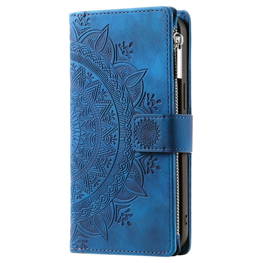 Funda Mandala tipo billetera Samsung Galaxy S23 Ultra azul