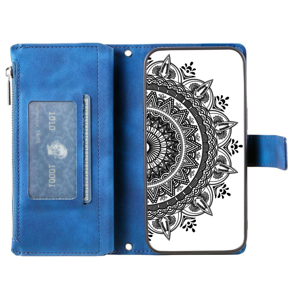 Funda Mandala tipo billetera Samsung Galaxy A53 azul