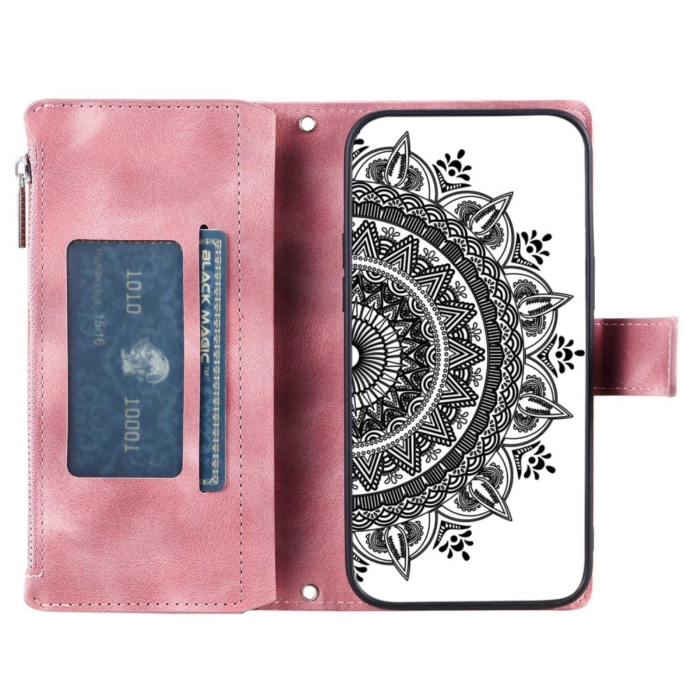Funda Mandala tipo billetera Samsung Galaxy A53 rosado