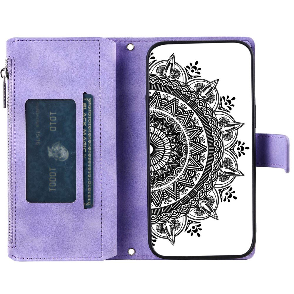 Funda Mandala tipo billetera Samsung Galaxy A53 violeta