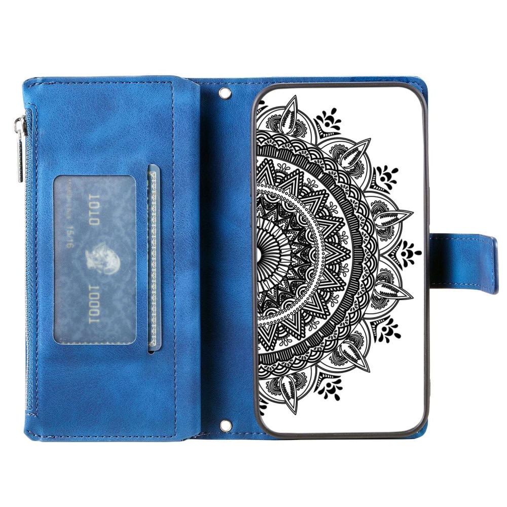 Funda Mandala tipo billetera Samsung Galaxy A52/A52s azul