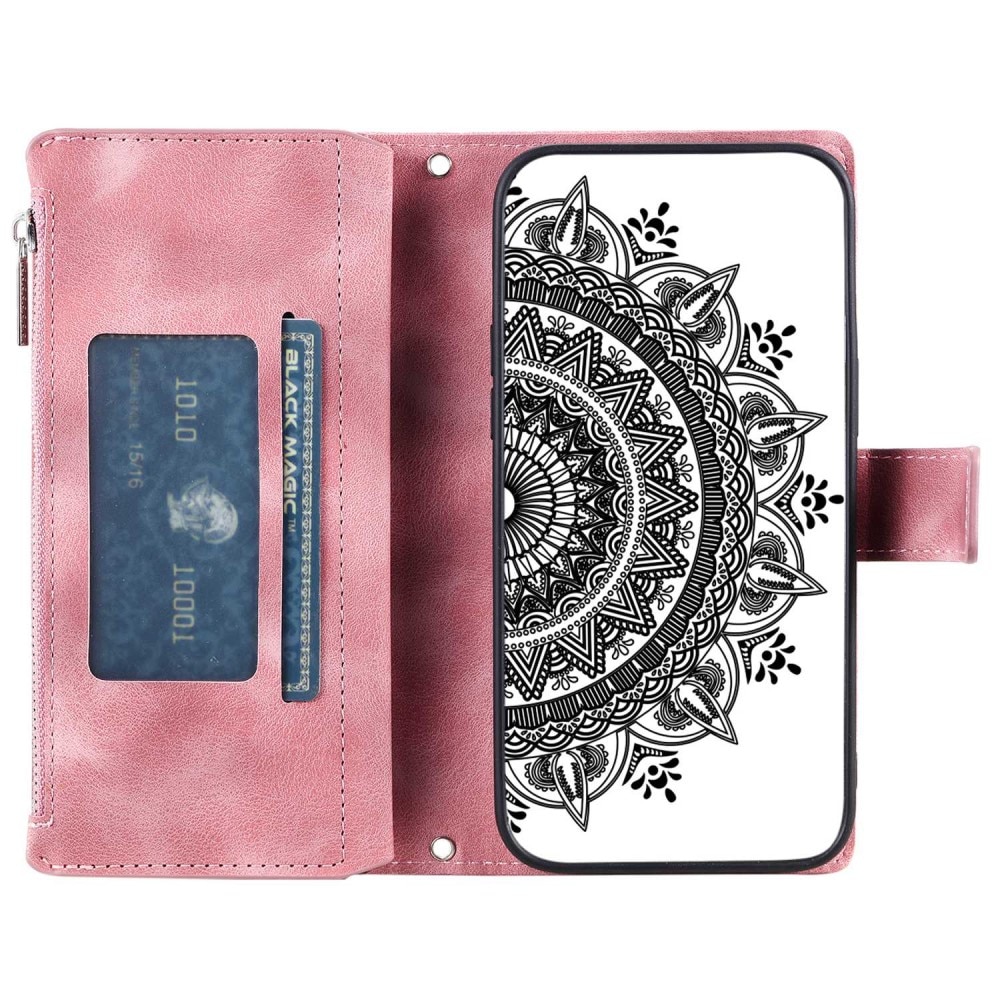 Funda Mandala tipo billetera Samsung Galaxy A52/A52s rosado